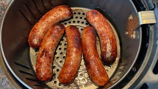 Air Fryer Bratwurst  cooking fresh brats in the air fryer  taste them and youll be blown away [upl. by Meer]