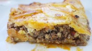 Receta e Musakës  Moussaka recipe in Albanian [upl. by Uzia]