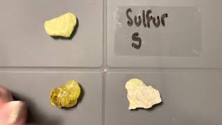 Minerals  Native Elements  Sulfur [upl. by Ginevra358]