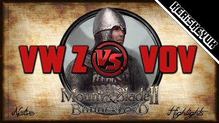 VW Zinfandel vs VoV Highlights  Mount and Blade 2 Bannerlord [upl. by Nylimaj]