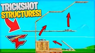 How to build TRICKSHOT STRUCTURES on Fortnite Tutorial [upl. by Maddock]