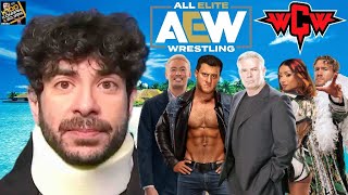 Eric Bischoff RESPONDS to Tony Khans claiming AEW is bigger than WCW [upl. by Draillih184]