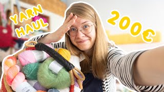 HUGE yarn haul  unboxing yarn worth over 200€ [upl. by Novla80]