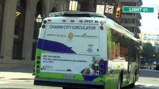 Charm City Circulator 2009 Designline Olymbus EcoSaver IV 0907 [upl. by Dardani]