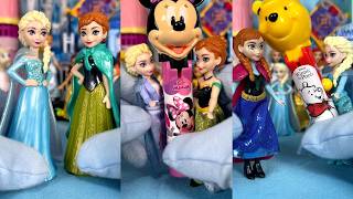 DISNEY PRINCESS Frozen Elsa and Anna  Let it Go  Jack World funny video😂Disney Best TikTok😂 [upl. by Ayra]