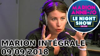 INTÉGRALE Marion et AnneSo  Le Night Show  09092018 avec Jill Vandermeulen [upl. by Lavud]