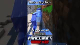 I Made Skyblock in Minecraft Hardcore 9 [upl. by Tacita591]