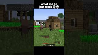 Villager trade  minecraft minecraftshorts minecraftmemes [upl. by Lew]