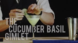 How to Make The Cucumber Basil Gimlet  Best Drink Recipes [upl. by Rayshell849]