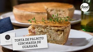 TORTA DE PALMITO COM MASSA DE GUARANÁ  BIZU [upl. by Isabel]