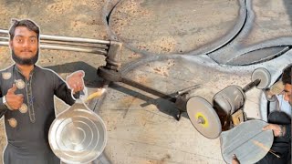 Watch a Iron Tawa Take Shape for Roti Making CastIron TawaMaking IronTawa DIYGriddle DIY [upl. by Far]