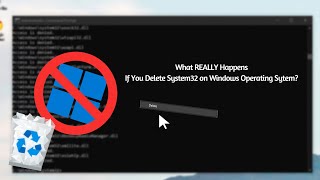 What REALLY happens if you DELETE System32 on Windows Operating System [upl. by Quintin]