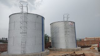 ZINCALUME WATER STORAGE TANK INSTALLATION INSTALL BY JACK IN FARIDABAD [upl. by Lehrer]