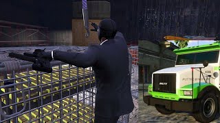 GTA 5  The Big Score The Union Depository Heist gta [upl. by Derag]