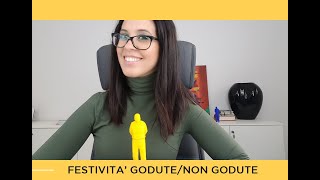 Festività godute e non godute differenza [upl. by Ylloh585]