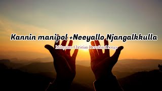 Kannin manipol Neeyallo Njangalkkulla Malayalam Christian Devotional Songs [upl. by Ynaffik105]