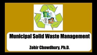 Municipal Solid Waste Management [upl. by Nilram]