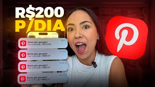 GANHAR DINHEIRO com PINTEREST  Trabalhar em casa usando o pinterest e fazer R20000 por dia [upl. by Kerge610]