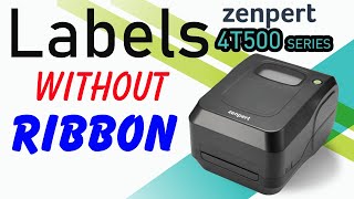 Zenpert 4T520 use without ribbon  How to Use Any Barcode Printer Invoice  Print Without Ribbon [upl. by Aynot28]