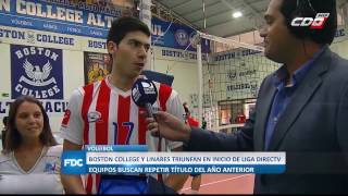 Liga DIRECTV de Vóleibol Boston College y Linares iniciaron con triunfos [upl. by Zosi]