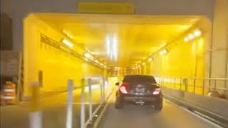 Mercedes Benz C63 AMG Tunnel Run LOUD EXHAUST [upl. by Anastasie]