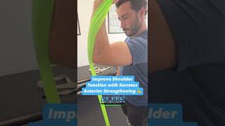 Serratus Anterior Exercise  Banded Uppercut [upl. by Saeger217]