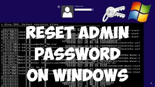 Reset Administrator password on Windows with Offline NT Password [upl. by Boys]