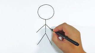 DIBUJÉ EL STICKMAN MÁS DETALLADO DEL MUNDO [upl. by Bellaude621]