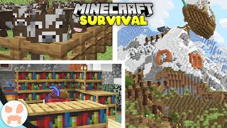 Building An ENCHANTING CAVE  Minecraft 118 Survival Episode 9 [upl. by Nosyaj]