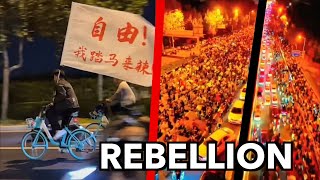 China Mass Uprising  Students Cycle to Tiananmen  Government Scared  Special Report [upl. by Shep176]