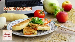 Recette pain PANINI Maison 100 Vegan 🌸 de la pâte à la garniture 🥕 TUTO [upl. by Recnal901]