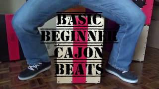 Basic Beginner Cajon Beats [upl. by Attenhoj]