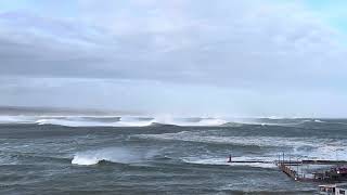 Famous Stilbaai harbour wall under water 16 Sept 2023 [upl. by Atiluj]