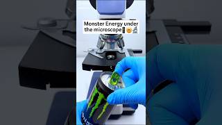 Monster Energy Drink Under a Microscope 👀 shortsviralvideos [upl. by Nroht]