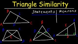 Triangle Similarity  AA SSS SAS amp AAA Postulates Proving Similar Triangles Two Column Proofs [upl. by Michella]