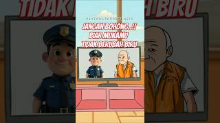 ORANG BOHONG MUKANYA BERUBAH BIRU kartun shortlucu cartoon funny bintangsahabatkita [upl. by Yewed]