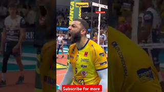 Volleyball powerful spike by Ngapeth nepalivolleyball volleyball volley nepalvolleyball [upl. by Murdoch]