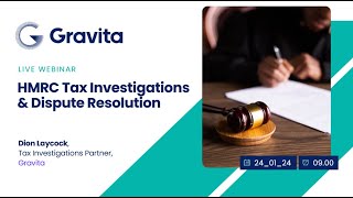 HMRC Tax Investigations amp Dispute Resolution webinar [upl. by Deaner]