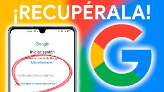 Cómo RECUPERAR mi CUENTA de GOOGLE SIN MÓVIL [upl. by Idnod]