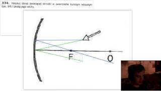 115 Obraz ukośnej strzałki w zwierciadle wklęsłym [upl. by Francesco]