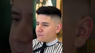 corte tipo cresta y high fade degradado alto barbero barberia studio chile santiagodechile [upl. by Nuahsar153]