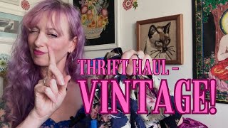 Vintage Clothing Thrift Haul [upl. by Nodnyl]