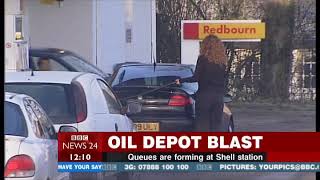 Buncefield Oil Depot Disaster  BBC News 24  11122005  1200pm [upl. by Madelaine572]