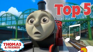 Thomas amp Friends UK™  Top 5 Songs  Best of Thomas Highlights  Thomas Top 5  Kids Cartoon [upl. by Acinorrev832]