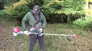 Review  Honda UMK425LE With Oregon Universal Brushcutter Blade [upl. by Sej903]