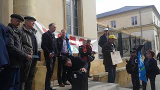 Manif retraités agricoles ModefAdraf à MontdeMarsan Landes [upl. by Antoine]