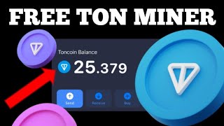 free ton for gas fee mining app  free btc mining  how to earn ton free tonmining [upl. by Ahsert829]