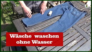 Wäsche waschen ohne Wasser [upl. by Louisette]