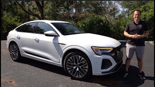 Is the 2024 Audi Q8 etron Sportback a NEW luxury SUV worth the price [upl. by Atat723]