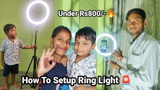 Best Ring Light With Stand Under Rs800😱Amazon Ring Light With Three Mode🔥How To Setup Ring Light [upl. by Noonan236]